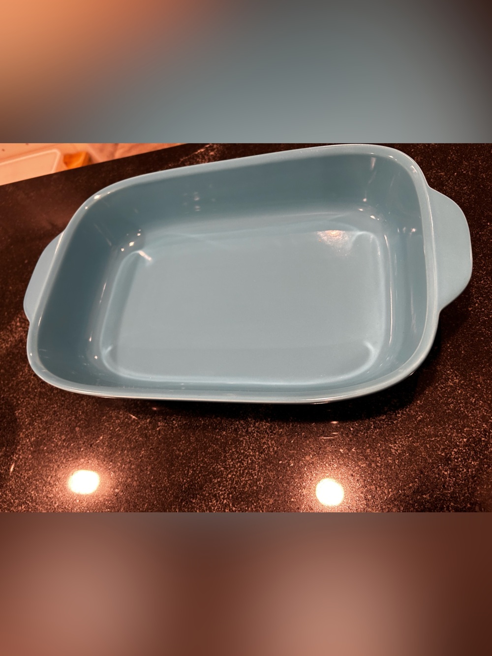 Corningware Light Blue/teal Ceramic Baking Dish Vanity Tray